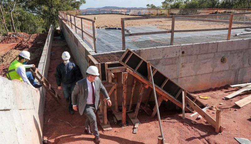 Obras de ampliação do reservatório Cristiano Kraemer, do DMAE, entram em fase final