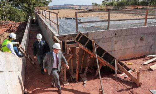 Obras de ampliação do reservatório Cristiano Kraemer, do DMAE, entram em fase final